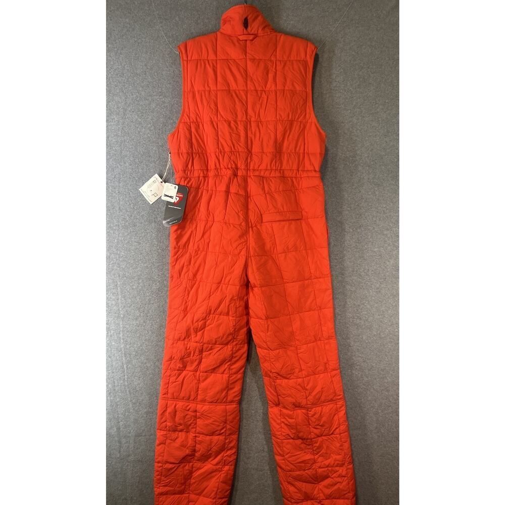 Free People Movement Pippa Packable Puffer Suit Size Large Cherry Red $348 - Picture 6 of 10